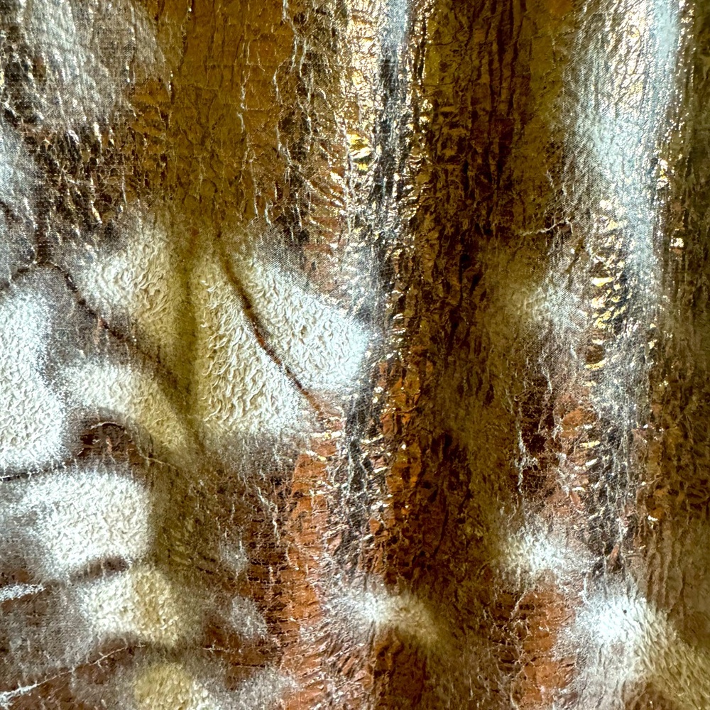 Handmade Gold/Beige Evening Long Skirt M EUC - Picture 6 of 7